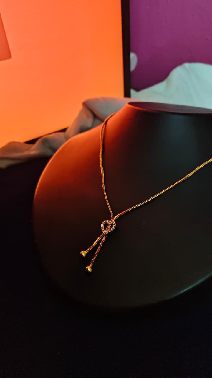 Textured Heart Locket Necklace