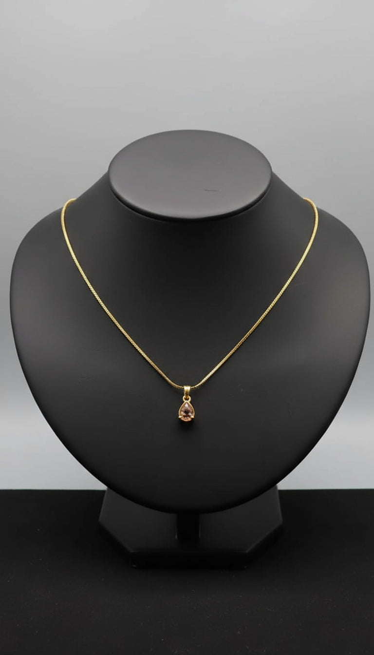 Dewdrop solitaire necklace